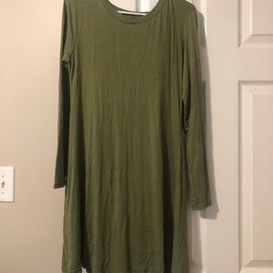 Women long sleeve piko dress